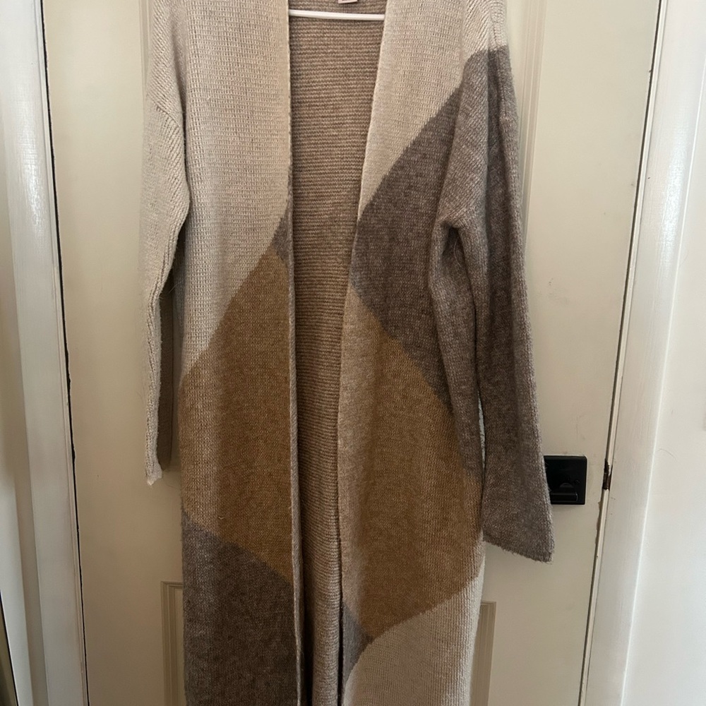 Sincerely Jules Neutral Colorblock Cardigan